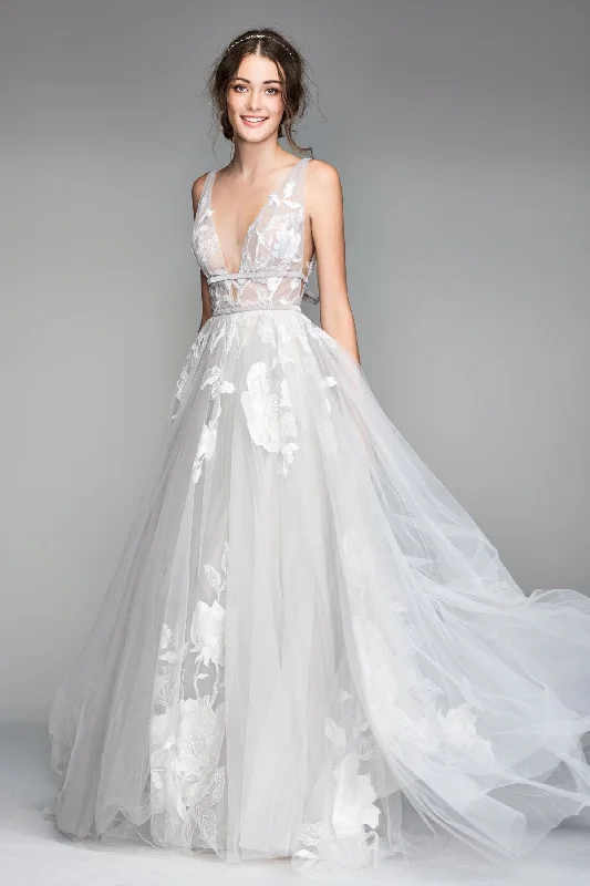 Wedding dress rooftop party look unique--Galatea | Willowby - Watters