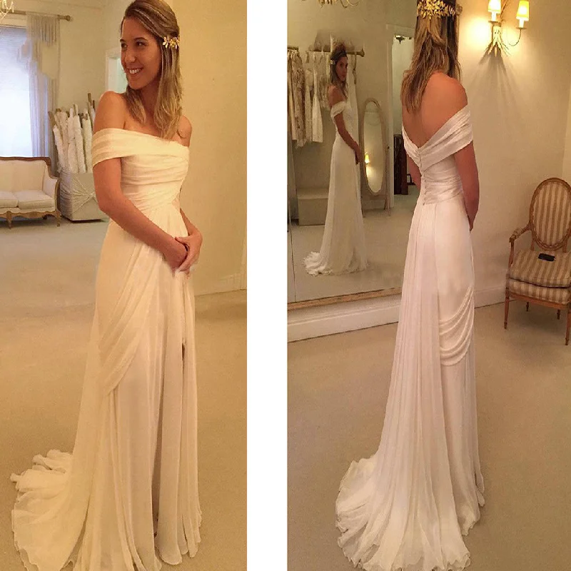 Wedding dress machine washable fabric choice--Sexy Sweetheart Off The Shoulder Top Side Slit Sheath Wedding Party Dresses, WD0092 Wedding dress machine washable fabric choice--Sexy Sweetheart Off The Shoulder Top Side Slit Sheath Wedding Party Dresses, WD0092