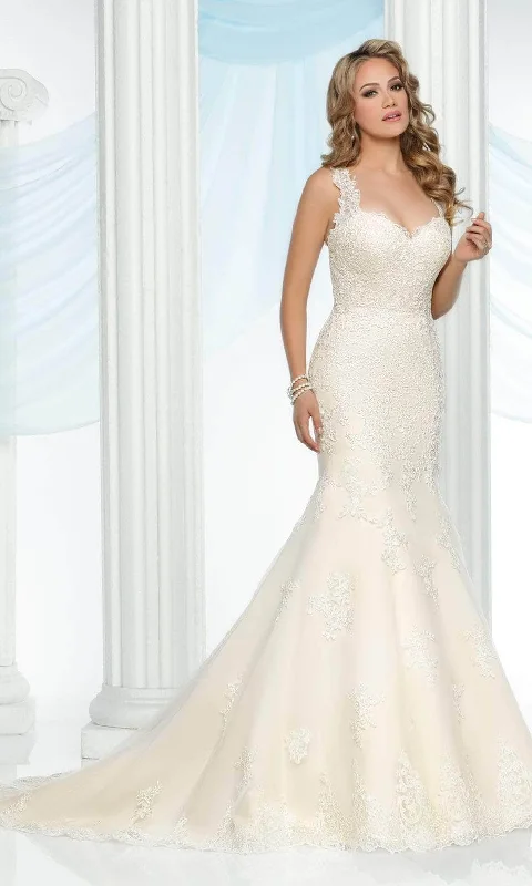 Wedding dress with embellishments design--Da Vinci Bridal 50429 - Sweetheart Wedding Gown