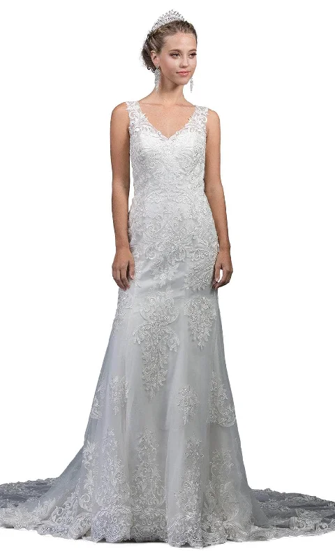 Wedding dress: latest trends and style--Dancing Queen 0045 - V-Neck Mermaid Wedding Gown Wedding dress: latest trends and style--Dancing Queen 0045 - V-Neck Mermaid Wedding Gown