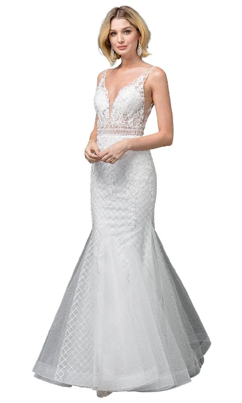 Wedding dress pastel colors romantic vibe--Dancing Queen 0123 - Plunging V-Neck Lace Wedding Gown Wedding dress pastel colors romantic vibe--Dancing Queen 0123 - Plunging V-Neck Lace Wedding Gown