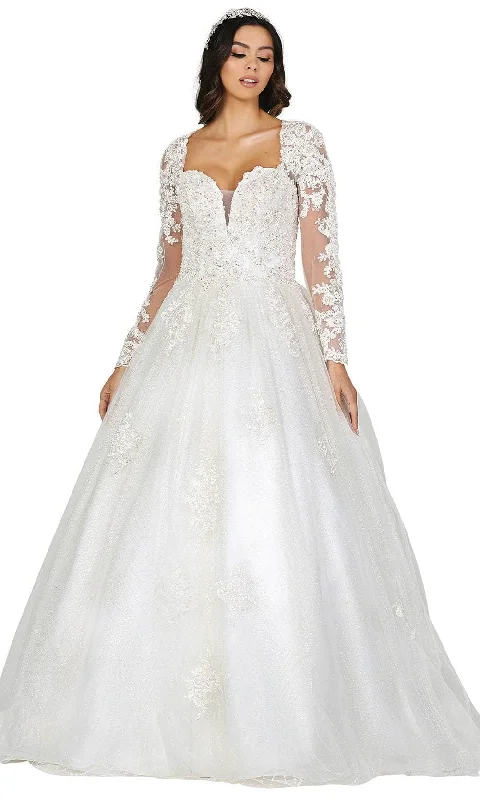 Wedding dress with elegant stripes pattern--Dancing Queen 0156 - Plunging Wedding Ballgown Wedding dress with elegant stripes pattern--Dancing Queen 0156 - Plunging Wedding Ballgown