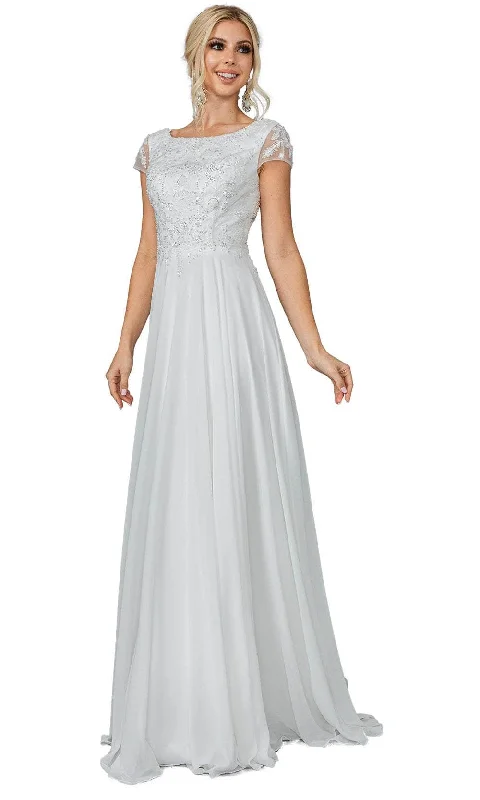 Wedding dress outdoor wedding style fab--Dancing Queen 0190 - Bateau Neck A-Line Wedding Gown Wedding dress outdoor wedding style fab--Dancing Queen 0190 - Bateau Neck A-Line Wedding Gown