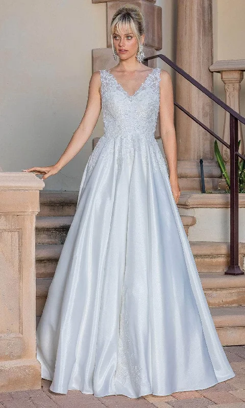 Wedding dress masquerade ball themes fun--Dancing Queen 0206 - V-Neck A-Line Wedding Gown Wedding dress masquerade ball themes fun--Dancing Queen 0206 - V-Neck A-Line Wedding Gown