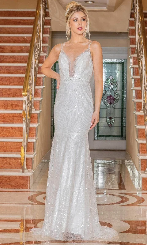 Wedding dress: mix and match ideas now--Dancing Queen 0219 - Deep V-Neck Sleeveless Wedding Gown Wedding dress: mix and match ideas now--Dancing Queen 0219 - Deep V-Neck Sleeveless Wedding Gown