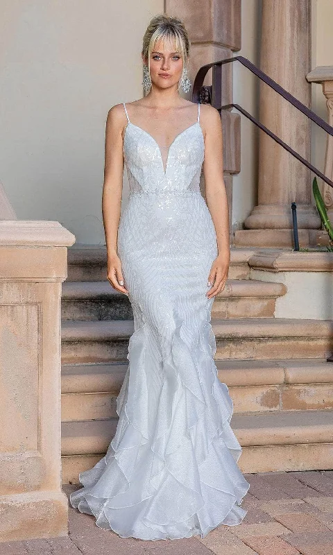 Wedding dress Hollywood party themes style--Dancing Queen 0223 - Sequin Plunging V-Neck Wedding Dress Wedding dress Hollywood party themes style--Dancing Queen 0223 - Sequin Plunging V-Neck Wedding Dress