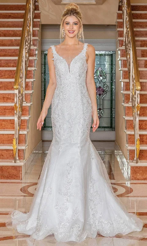Wedding dress with sneakers casual chic--Dancing Queen 0253 - Sleeveless Open Back Wedding Gown Wedding dress with sneakers casual chic--Dancing Queen 0253 - Sleeveless Open Back Wedding Gown