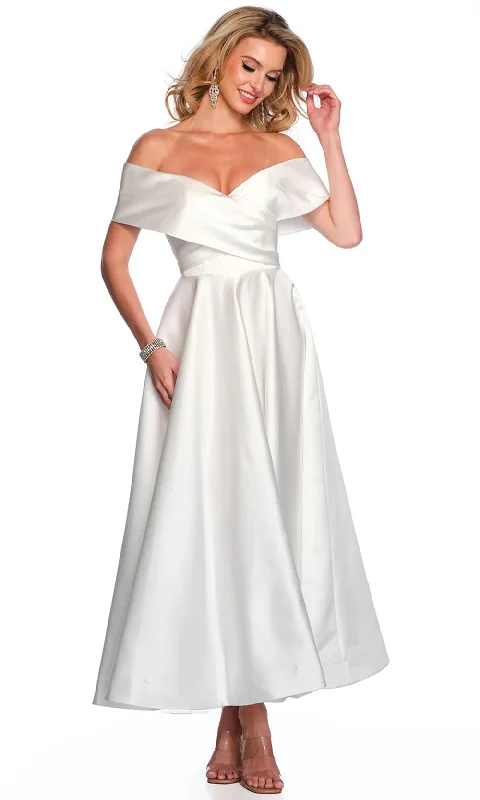 Wedding dress that is picture-perfect great--Dave & Johnny Bridal 11370 - Tea Length Satin Bridal Dress Wedding dress that is picture-perfect great--Dave & Johnny Bridal 11370 - Tea Length Satin Bridal Dress