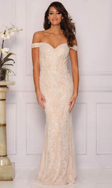 Wedding dress: shoe pairing guide tips--Dave & Johnny Bridal A10321 - Off shoulder Sweetheart Long Gown Wedding dress: shoe pairing guide tips--Dave & Johnny Bridal A10321 - Off shoulder Sweetheart Long Gown