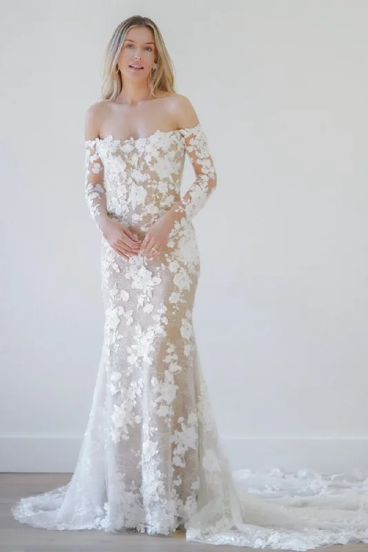 Dress for wedding petite women fit styles--Dream with Sleeves | WToo - Watters