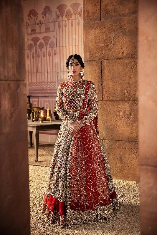 Wedding dress that looks expensive but cheap finds--Pishwas Style Pakistani Red Bridal Net Dress Wedding dress that looks expensive but cheap finds--Pishwas Style Pakistani Red Bridal Net Dress