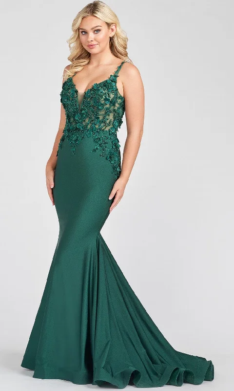 Wedding dress with wide brim hat event--Ellie Wilde EW122041