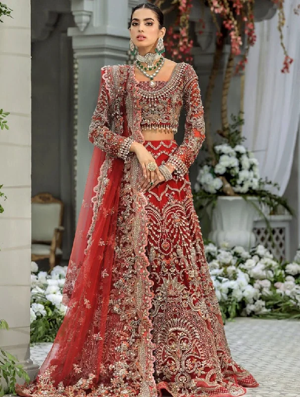 Wedding dress that is impressive glam--Handcrafted Red Choli Lehenga for Pakistani Bridal Dresses Wedding dress that is impressive glam--Handcrafted Red Choli Lehenga for Pakistani Bridal Dresses