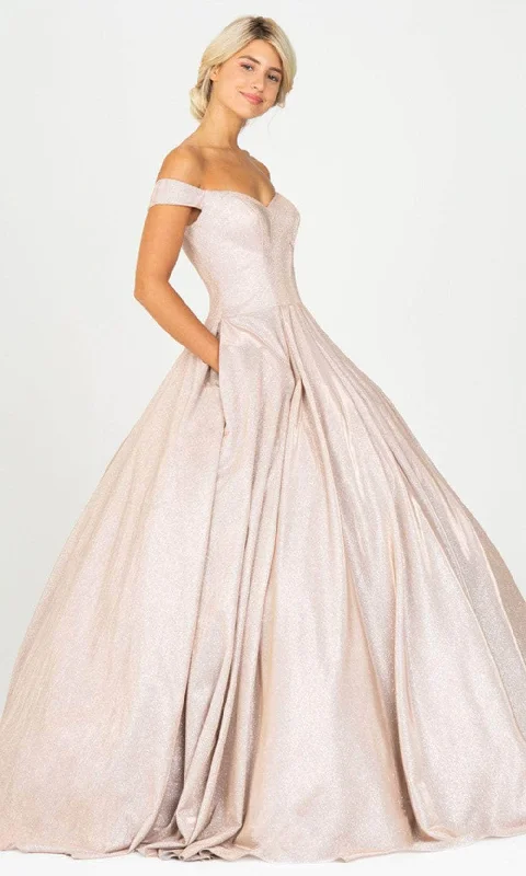 Wedding dress with a cowl neckline smooth--Eureka Fashion 9677 - Glitter Sweetheart Neck Ballgown Wedding dress with a cowl neckline smooth--Eureka Fashion 9677 - Glitter Sweetheart Neck Ballgown