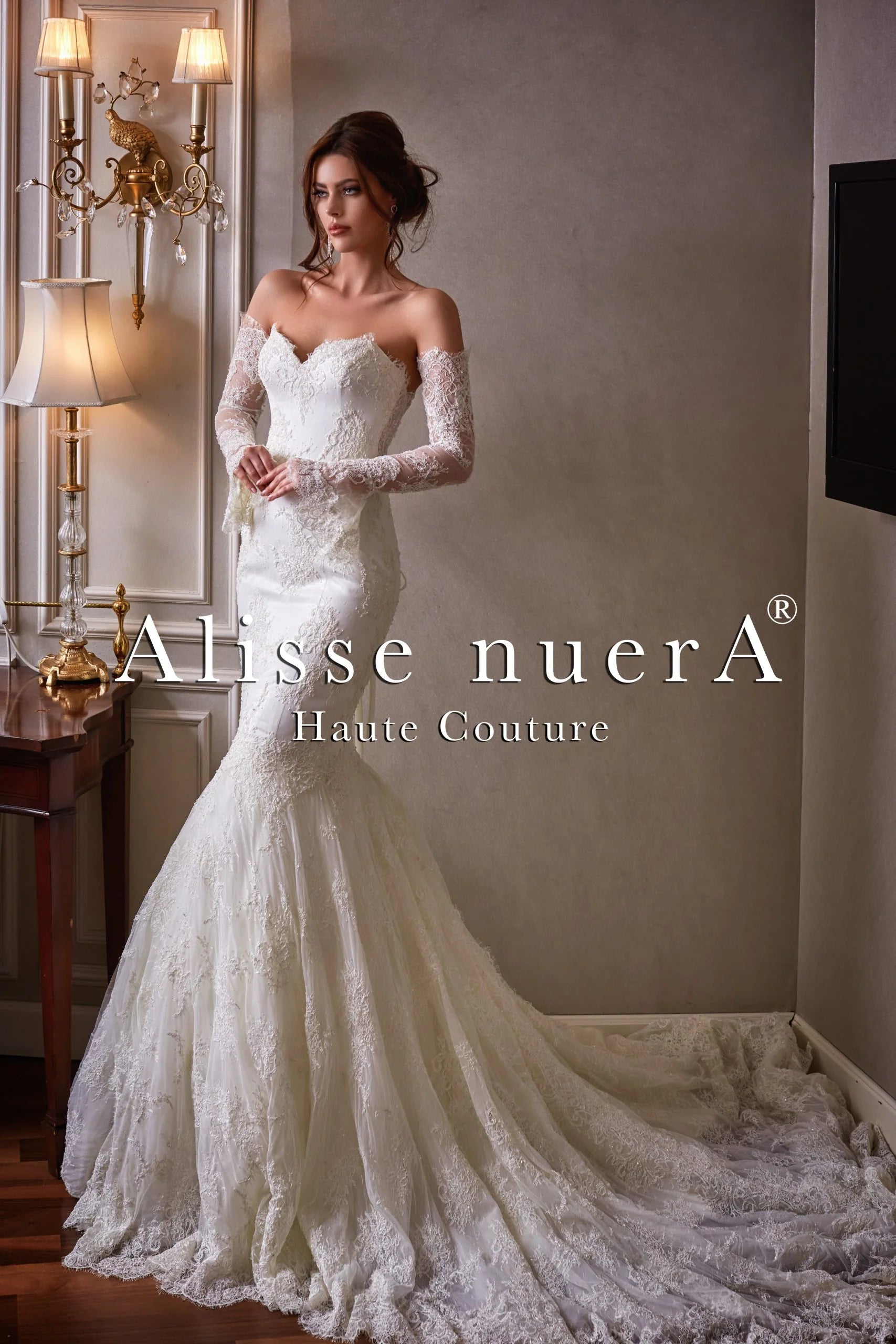 Wedding dress that is uniquely you perfect--French Lace Strapless Sweetheart Mermaid Bridal Gown with Removable Lace Sleeves Wedding dress that is uniquely you perfect--French Lace Strapless Sweetheart Mermaid Bridal Gown with Removable Lace Sleeves