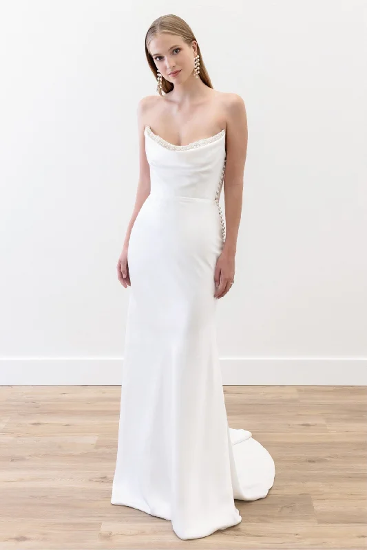 Dress for wedding modern style minimalist--Garance Sleeveless | Watters