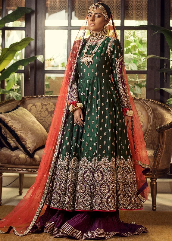 Wedding dress graduation celebration best--Green Gown Style Pakistani Wedding Dress Wedding dress graduation celebration best--Green Gown Style Pakistani Wedding Dress