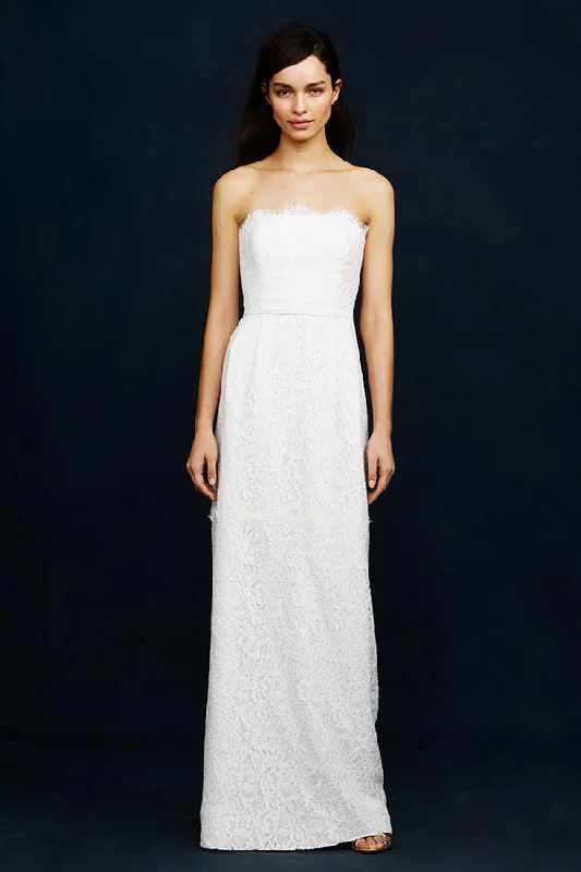 Wedding dress indoor wedding style glam--J. Crew Eyelash Lace Gown