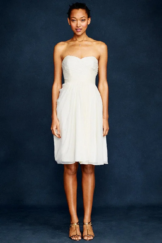 Wedding dress charitable aspect benefit help--J. Crew Side-Swoop Wedding Gown