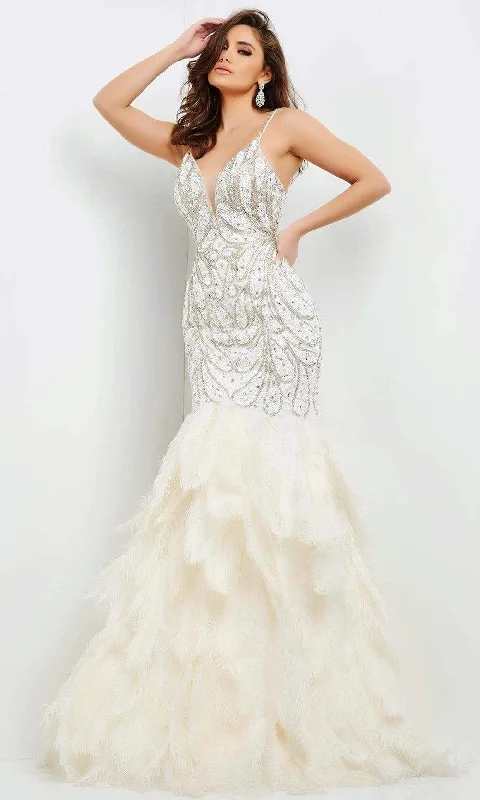 Wedding dress: day to night party style--Jovani 04625SC - Paisley Motif Tiered Prom Dress Wedding dress: day to night party style--Jovani 04625SC - Paisley Motif Tiered Prom Dress