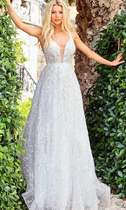 Wedding dress with sequins and sparkle night--Jovani Bridal JB07646 - Bridal Gown