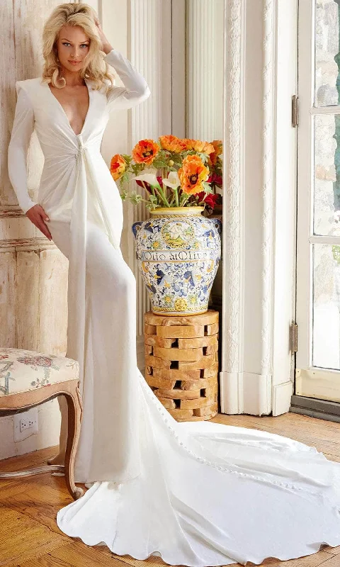 Wedding dress apple shape flattering style--Jovani Bridal JB23181 - Bridal Gown