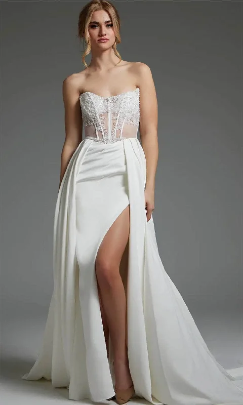 Dress for wedding celebrity style red carpet--Jovani JB37128 - Illusion Corset Bridal Gown Dress for wedding celebrity style red carpet--Jovani JB37128 - Illusion Corset Bridal Gown