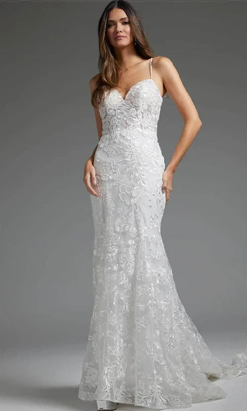 Wedding dress that is comfortable for dancing--Jovani JB37538 - Spaghetti Strap Ornate Bridal Gown Wedding dress that is comfortable for dancing--Jovani JB37538 - Spaghetti Strap Ornate Bridal Gown