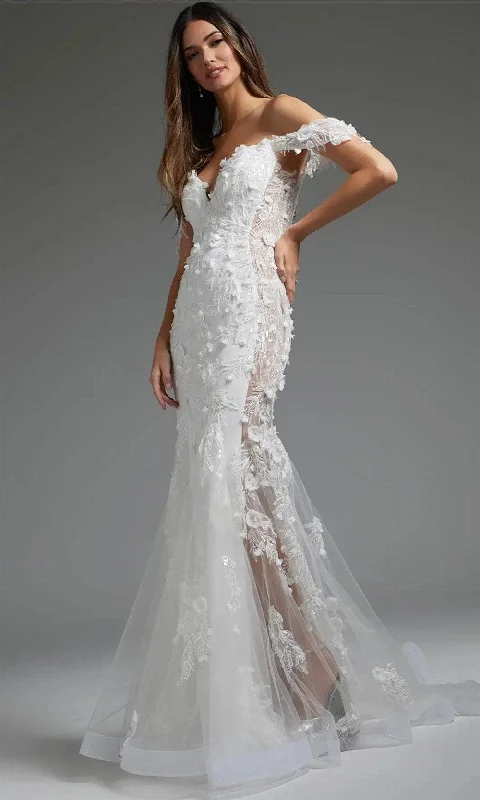 Wedding dress in blush pink romantic theme--Jovani JB38224 - Illusion Applique Bridal Gown Wedding dress in blush pink romantic theme--Jovani JB38224 - Illusion Applique Bridal Gown