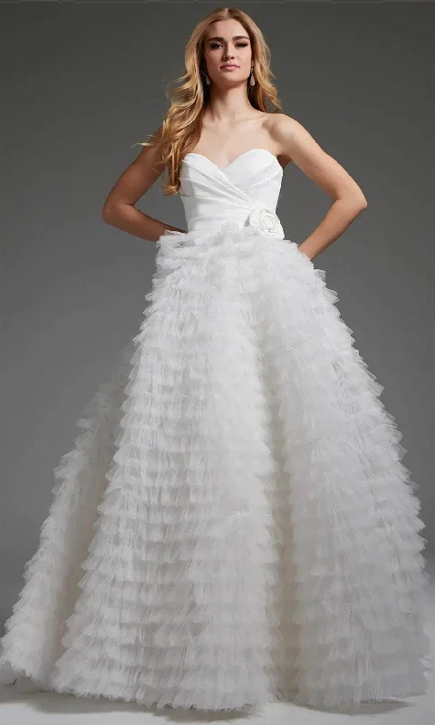 Wedding dress for women over 50 elegant--Jovani JB38958 - Rosette Detailed Bridal Gown Wedding dress for women over 50 elegant--Jovani JB38958 - Rosette Detailed Bridal Gown