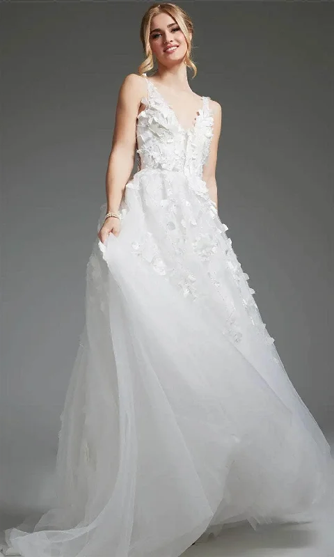 Wedding dress effortlessly chic style glam--Jovani JB40511 - Applique A-Line Bridal Gown Wedding dress effortlessly chic style glam--Jovani JB40511 - Applique A-Line Bridal Gown