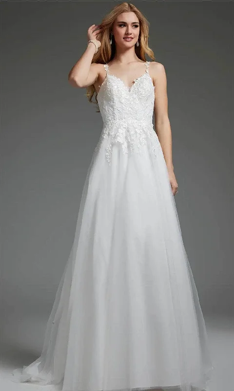 Wedding dress anniversary dinner fab look--Jovani JB40513 - Lace Detailed Bridal Gown Wedding dress anniversary dinner fab look--Jovani JB40513 - Lace Detailed Bridal Gown