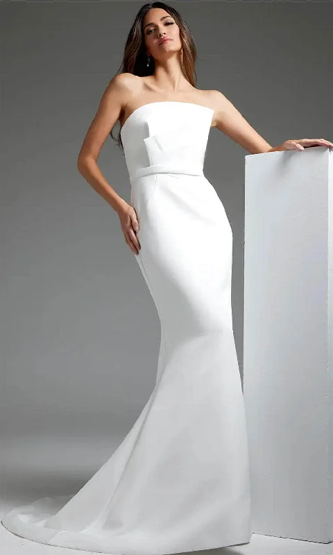 Wedding dress themed party events great--Jovani JB40597 - Strapless Pleated Bodice Bridal Dress Wedding dress themed party events great--Jovani JB40597 - Strapless Pleated Bodice Bridal Dress