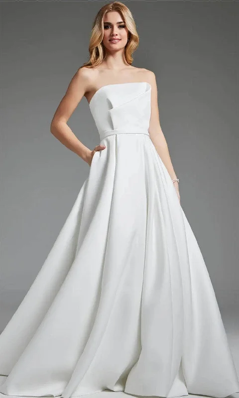 Wedding dress enhances confidence more--Jovani JB40599 - Straight-Across Back Buttons Bridal Gown Wedding dress enhances confidence more--Jovani JB40599 - Straight-Across Back Buttons Bridal Gown