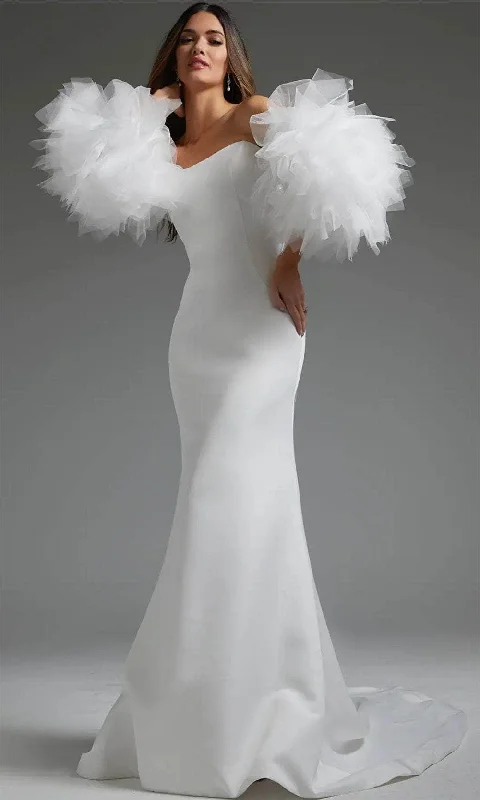Wedding dress accentuates curves really--Jovani JB40601 - Strapless Sheath Bridal Gown Wedding dress accentuates curves really--Jovani JB40601 - Strapless Sheath Bridal Gown