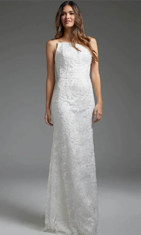Wedding dress balances proportions greatly--Jovani JB40608 - Strapless Bodice Sheath Bridal Gown Wedding dress balances proportions greatly--Jovani JB40608 - Strapless Bodice Sheath Bridal Gown