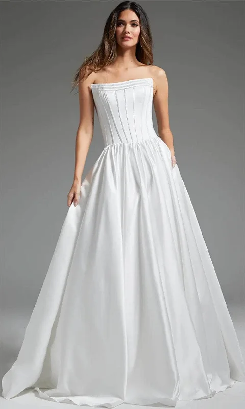 Wedding dress easy to pack lightweight best--Jovani JB40784 - Strapless Floral Appliqued Bridal Gown Wedding dress easy to pack lightweight best--Jovani JB40784 - Strapless Floral Appliqued Bridal Gown