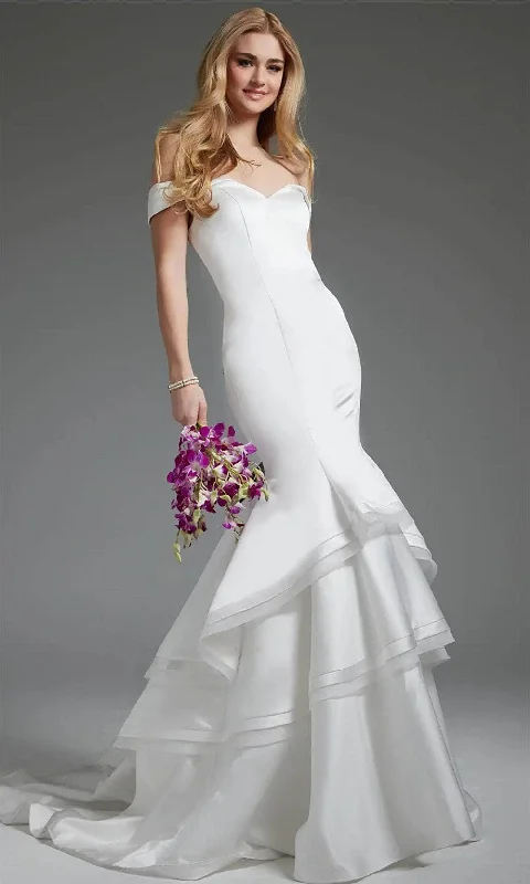 Wedding dress metallic shades glam look wow--Jovani JB40790 - Tiered Mermaid Bridal Gown Wedding dress metallic shades glam look wow--Jovani JB40790 - Tiered Mermaid Bridal Gown
