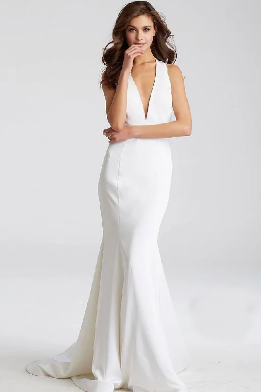 Wedding dress that flatters any figure types--Jovani JVN50333SC
