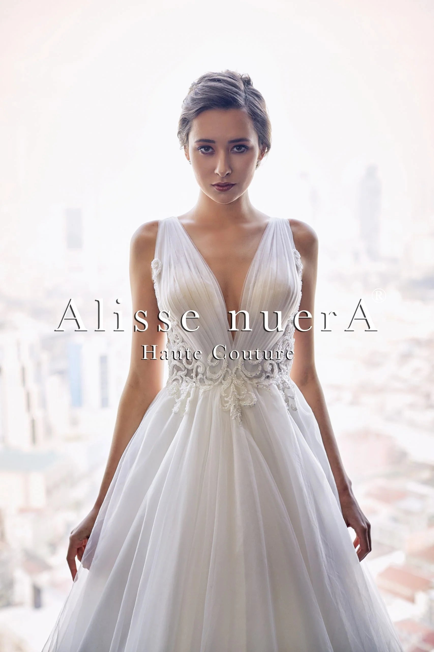 Dress for wedding elegant style timeless era--Lace Emroidered Empire Waist Dreamy Wedding Gown Dress for wedding elegant style timeless era--Lace Emroidered Empire Waist Dreamy Wedding Gown