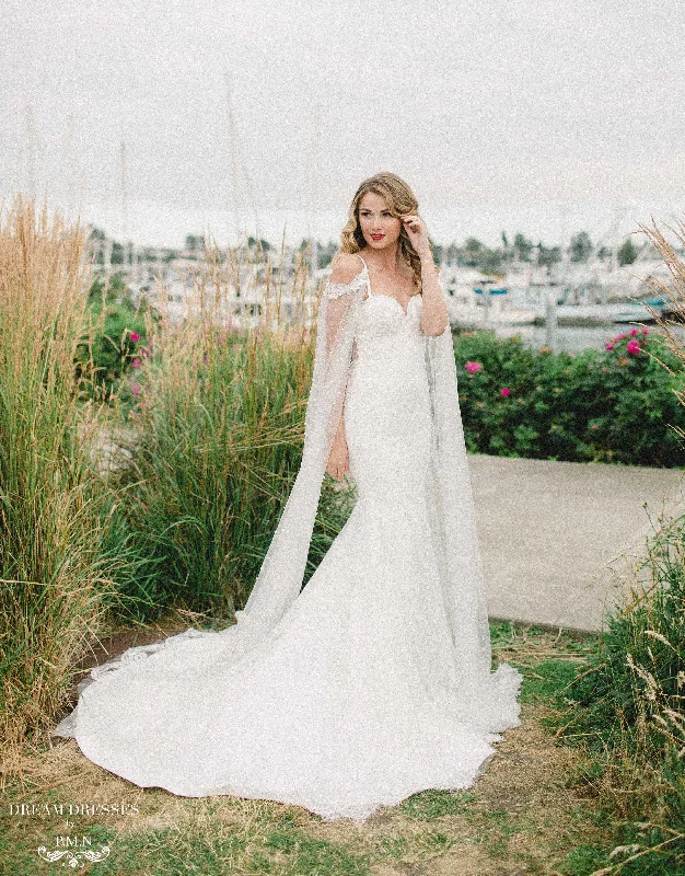 Wedding dress: mix and match ideas now--Lace Mermaid Wedding Dress (#Aceline)