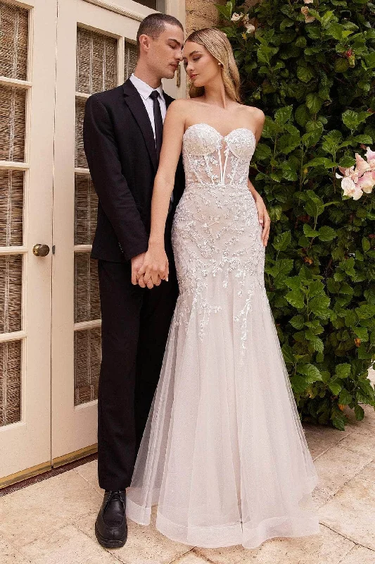 Wedding dress inspired by vintage era glam--Ladivine CB126W - Embellished Mermaid Bridal Gown Wedding dress inspired by vintage era glam--Ladivine CB126W - Embellished Mermaid Bridal Gown