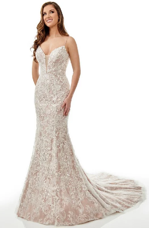 Dress for wedding stylish appearance glow--Lo'Adoro Bridal By Rachel Allan - M759SC Embellished Tulle Gown Dress for wedding stylish appearance glow--Lo'Adoro Bridal By Rachel Allan - M759SC Embellished Tulle Gown