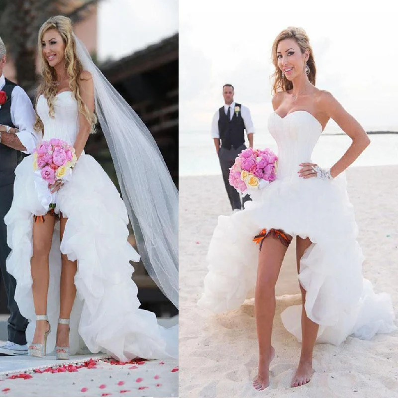 Dress for wedding theme ideas inspiration now--Hi-Low Simple Corset Sweetheart Chiffon Beach Wedding Dresses, Cheap Sexy Bridal Gown, WD0008 Dress for wedding theme ideas inspiration now--Hi-Low Simple Corset Sweetheart Chiffon Beach Wedding Dresses, Cheap Sexy Bridal Gown, WD0008