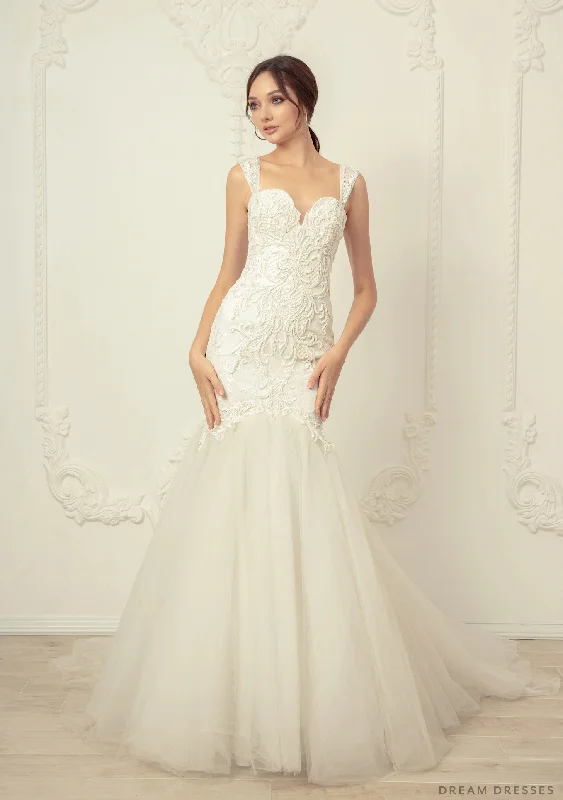 Dress for wedding sophisticated look elegant--Luxury Trumpet Wedding Dress (#Bianca) Dress for wedding sophisticated look elegant--Luxury Trumpet Wedding Dress (#Bianca)
