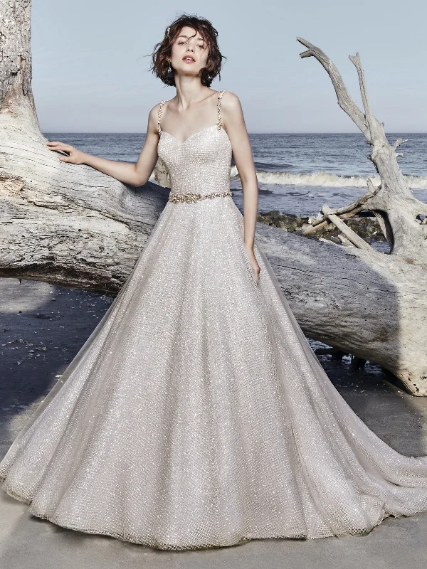 Wedding dress in velvet fabric winter night--Maggie Sottero - Vidette Gown