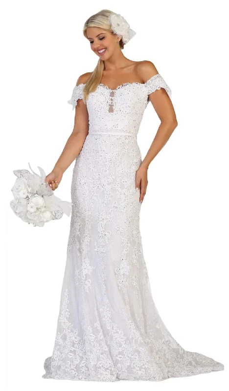 Dress for wedding sophisticated look elegant--May Queen RQ7691