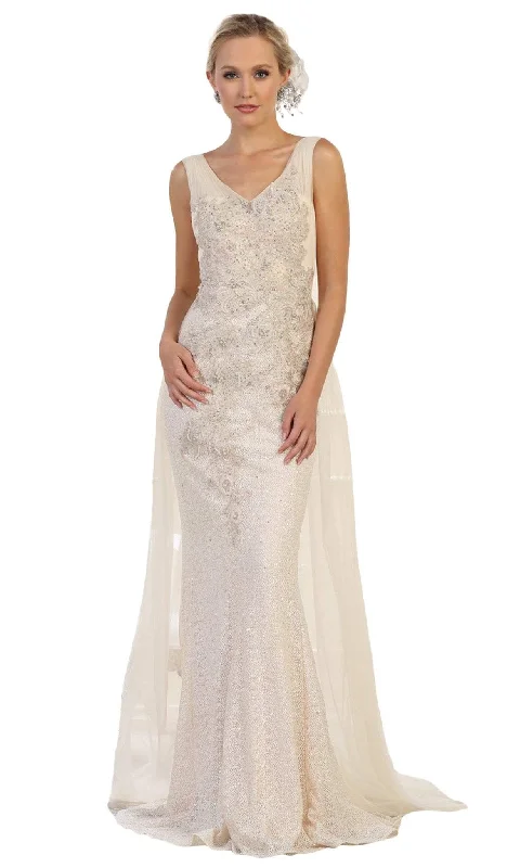 Wedding dress anniversary dinner fab look--May Queen RQ7563