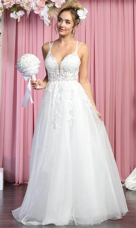 Wedding dress jewel tones rich style great--May Queen RQ7905