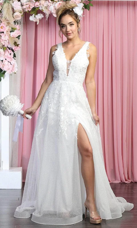 Wedding dress in blush pink romantic theme--May Queen RQ7924